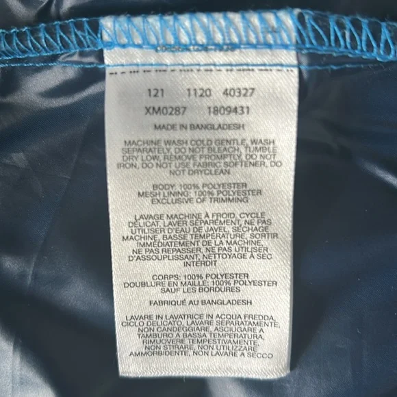 NWOT Columbia Men's Jacket Center Ridge Windbreaker Hooded Size XL Blue/Navy - Picture 11 of 13